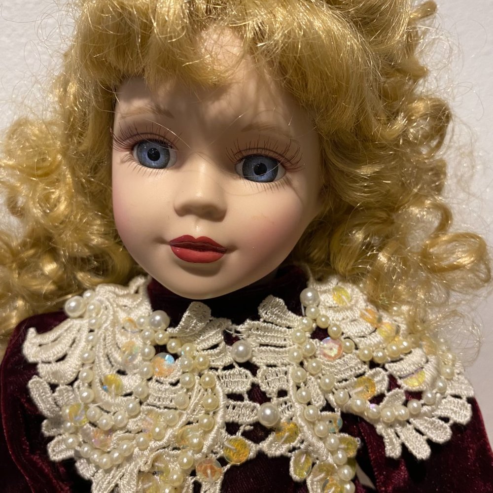 Vintage Victorian Porcelain Doll - Picture 2 of 8